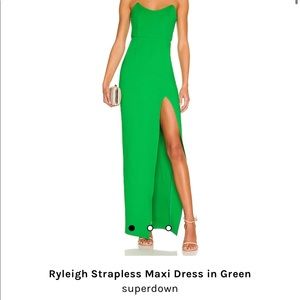 Revolve-superdown emerald gown